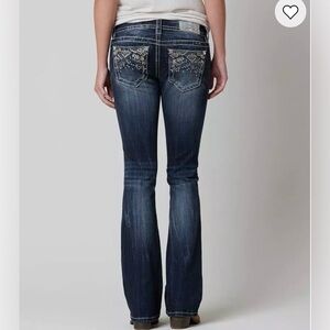 Miss Me Signature Boot Stretch Jean Size 29 Dark Wash